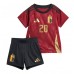 Camiseta Bélgica Lois Openda #20 Primera Equipación para niños Eurocopa 2024 manga corta (+ pantalones cortos)